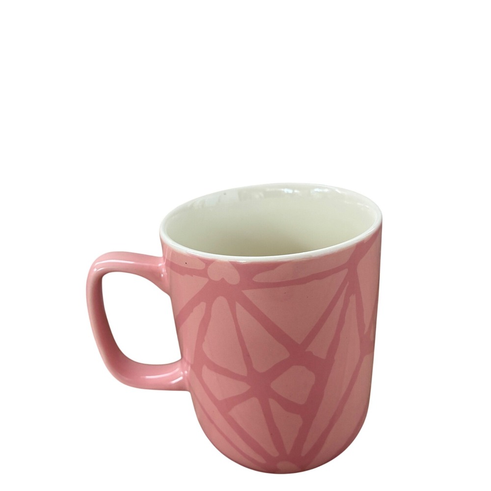 Starbucks Pink Geometric Siren Logo Ceramic Coffee Mug 14.9oz 2021 Collection - Picture 4 of 5